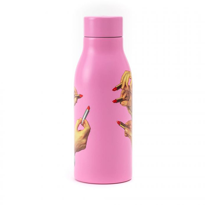 Бутылка Seletti Thermal Bottle Lipstick Pink Розовый в Санкт-петербурге | Loft Concept 