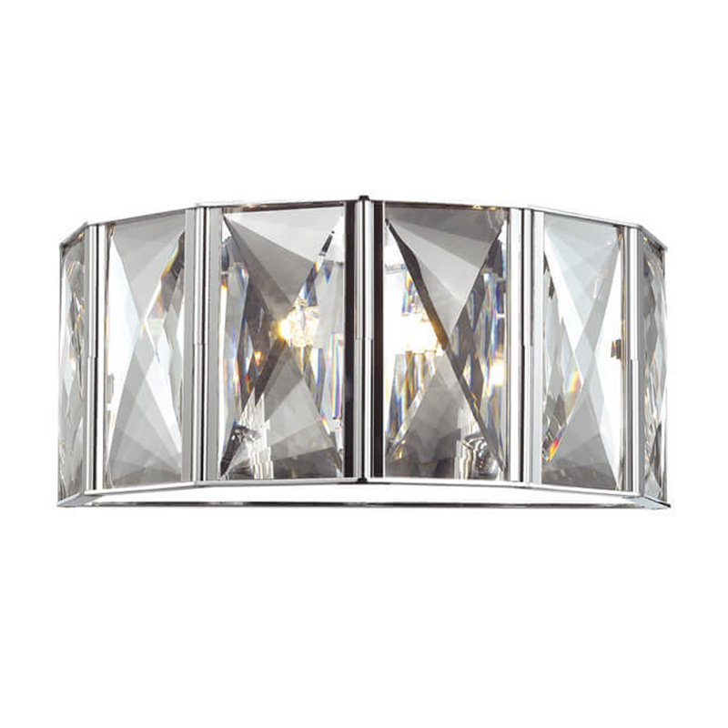 Бра Tiers Crystal Light Chrome Хром Прозрачный (Transparent) в Санкт-петербурге | Loft Concept 