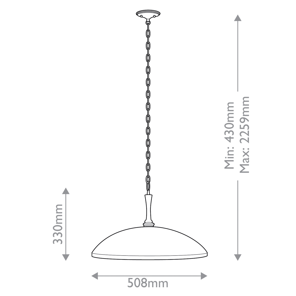 Подвесной светильник с широким куполообразным плафоном Kichler в Санкт-петербурге