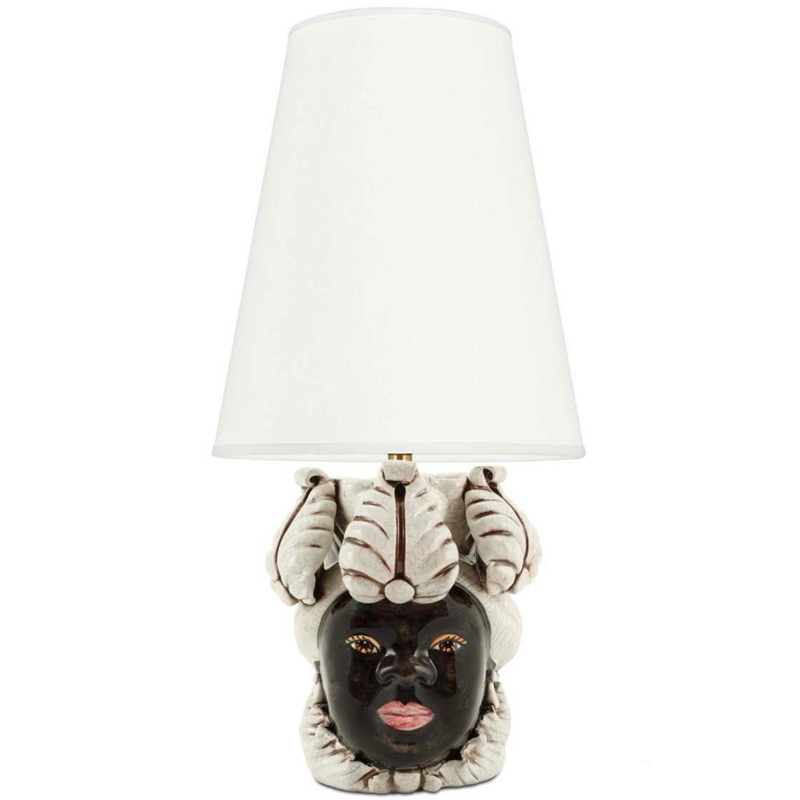 Настольная лампа Table Lamp Moro Lady Small New Dark Brown White Бежевый Коричневый в Санкт-петербурге | Loft Concept 