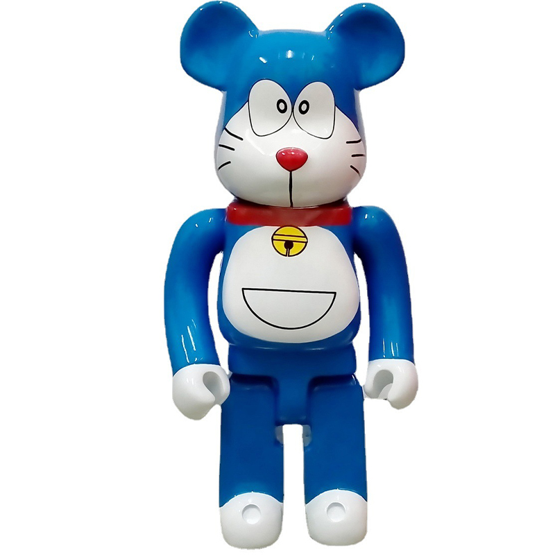 Статуэтка Bearbrick Doraemon Happy Синий Белый Красный в Санкт-петербурге | Loft Concept 