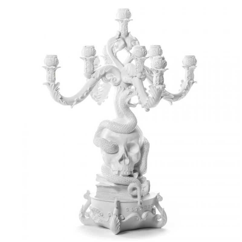 Подсвечник Seletti Giant Burlesque Skull White Белый в Санкт-петербурге | Loft Concept 