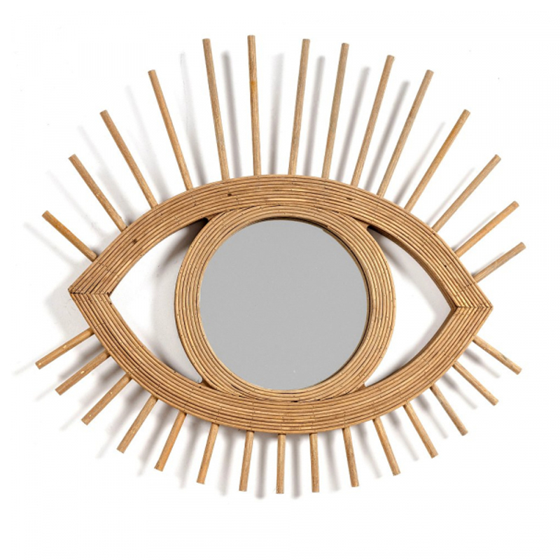 Зеркало Mirror Wooden Eye Коричневый в Санкт-петербурге | Loft Concept 