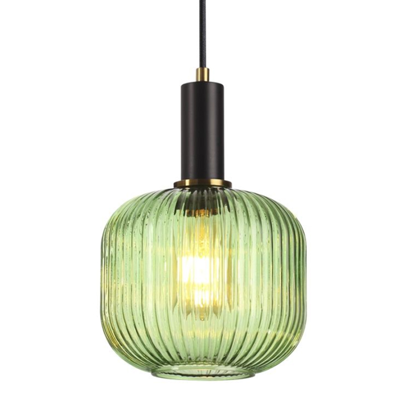 Подвесной светильник Ferm Living chinese lantern Green Прозрачный зеленый Черный в Санкт-петербурге | Loft Concept 