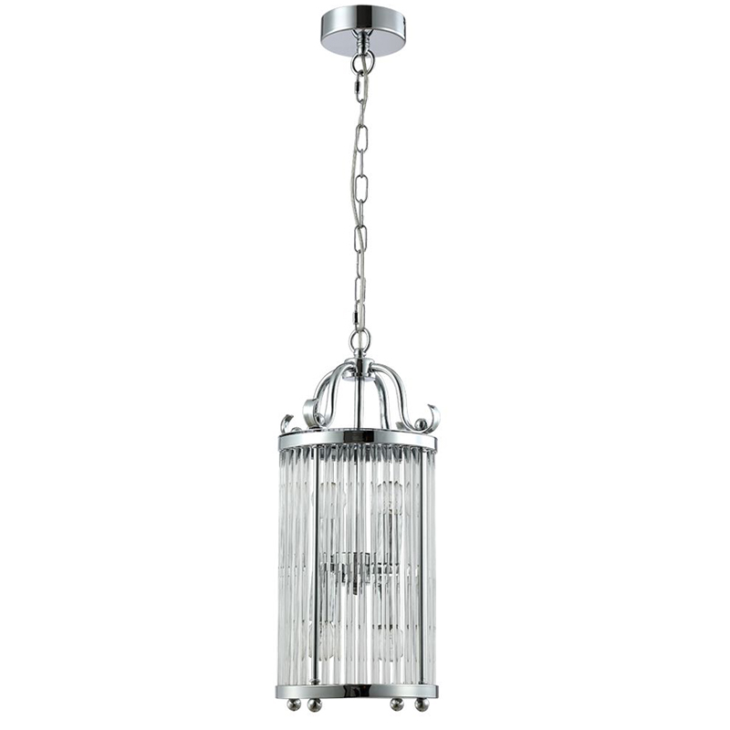 Подвесной светильник Gorden Chrome Hanging Lamp Прозрачное Стекло Хром в Санкт-петербурге | Loft Concept 