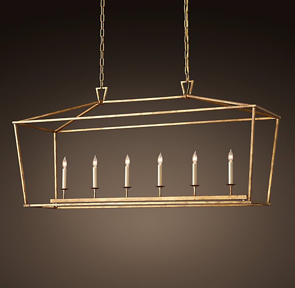 Люстра 19th C. English Openwork Linear Pendant Bronze Бронза в Санкт-петербурге | Loft Concept 