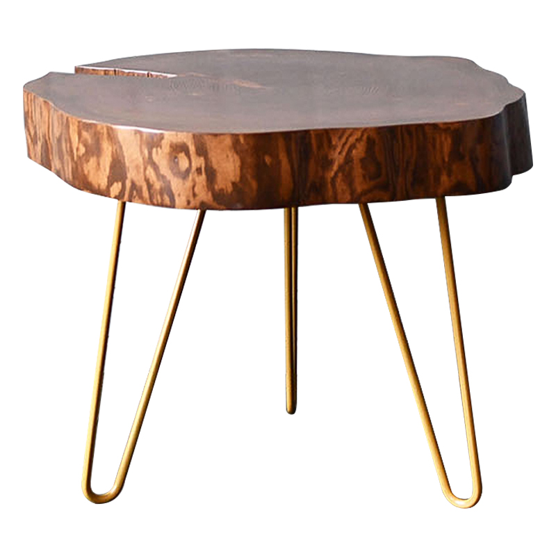 Кофейный стол Dylon Industrial Metal Rust Coffee Table Коричневый Желтый в Санкт-петербурге | Loft Concept 