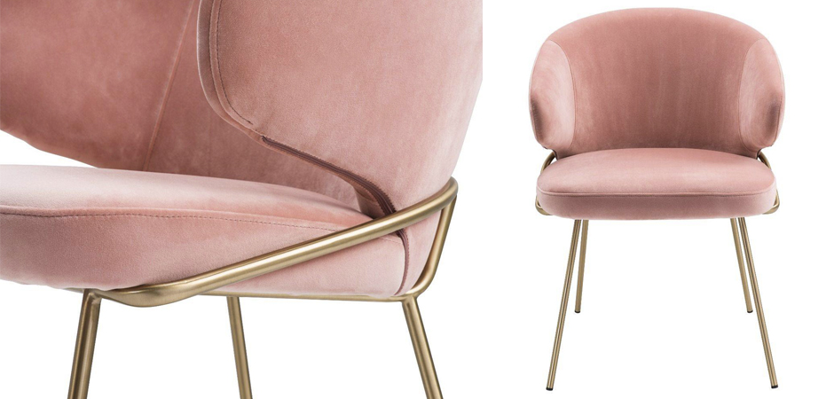 Стул Eichholtz Dining Chair Kinley nude - фото №1