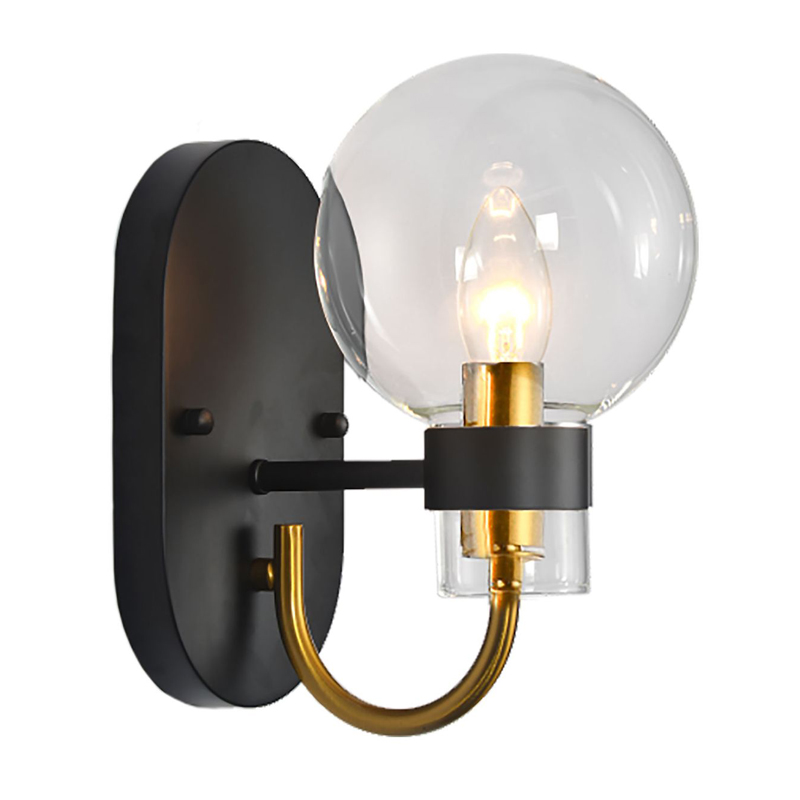 Бра Votrom Sconce black Черный Бронза Прозрачный (Transparent) в Санкт-петербурге | Loft Concept 