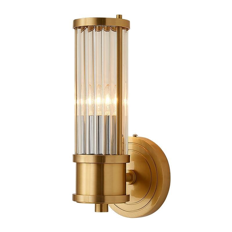 Ralph Lauren Бра Allen Single Sconce Brass Латунь Прозрачный (Transparent) в Санкт-петербурге | Loft Concept 