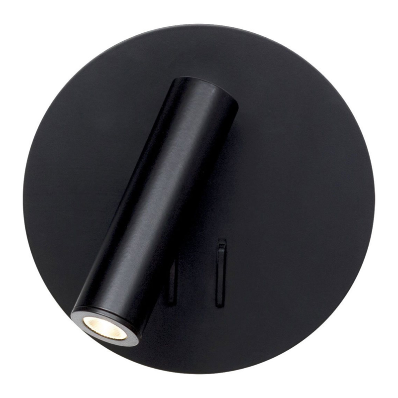 Настенный спот Black Circle Spot Wall Lamp Черный в Санкт-петербурге | Loft Concept 