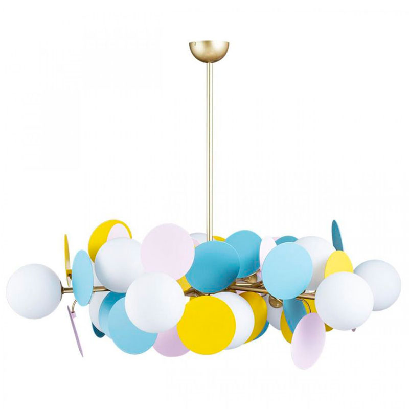 Люстра MATISSE Chandelier multicolor 12 ламп Мульти Золотой в Санкт-петербурге | Loft Concept 