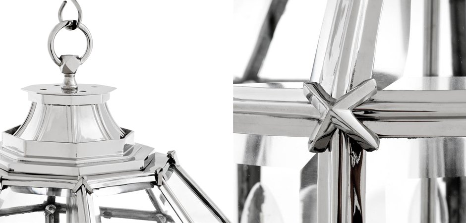 Люстра Lantern Owen Nickel M - Loft-Concept в Санкт-петербурге