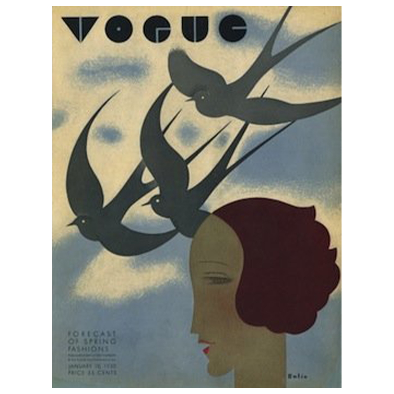 Постер Vogue Cover 1930 January  в Санкт-петербурге | Loft Concept 