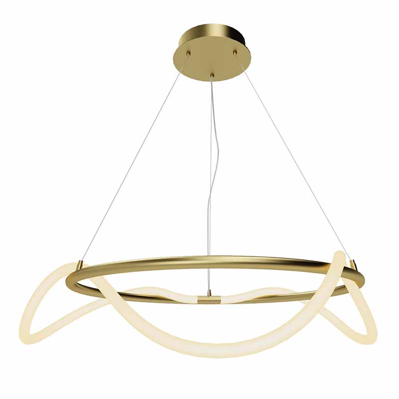 Люстра Luke Lampco Tracer Chandelier Gold 60 Белый матовое золото в Санкт-петербурге | Loft Concept 