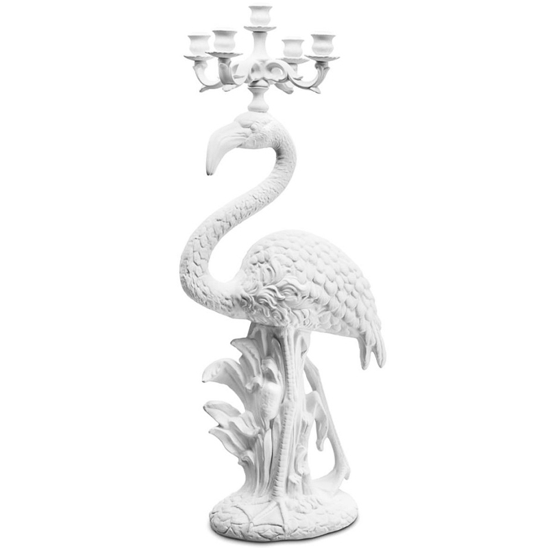 Подсвечник Candleholder Flamingo Bisc. White Белый в Санкт-петербурге | Loft Concept 