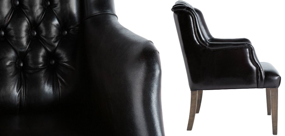 Кресло Leather Elegance Black Кресло Leather Elegance Black - Loft-Concept в Санкт-петербурге