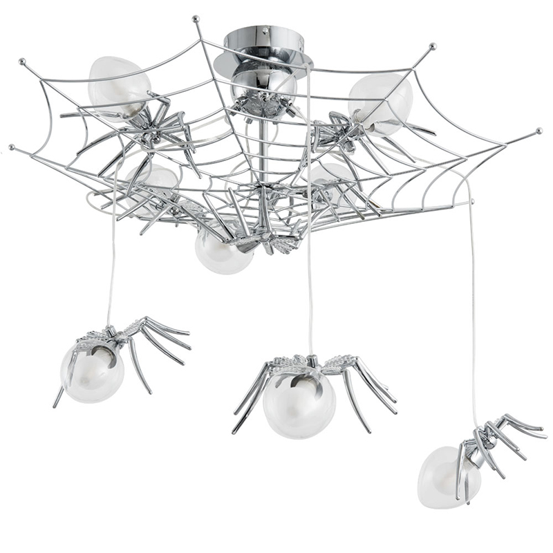 Потолочный светильник Паук Spiders lamp 8 Серебряный в Санкт-петербурге | Loft Concept 