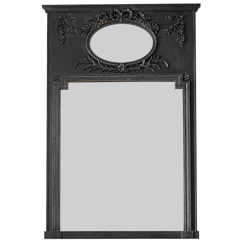 Зеркало Hendrica Mirror Black Винтажный черный в Санкт-петербурге | Loft Concept 