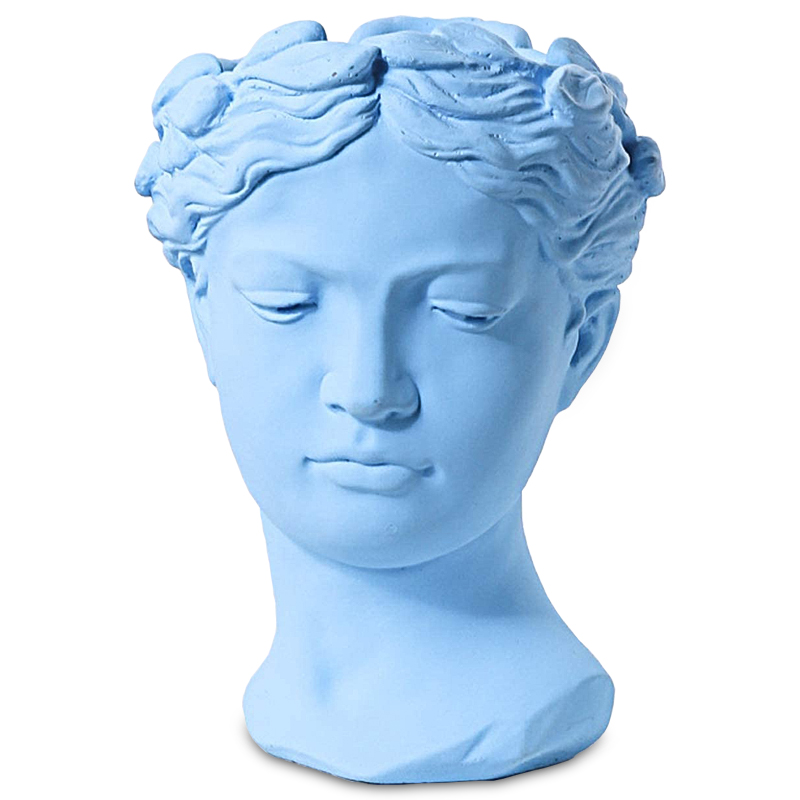 Ваза Female Bust Pastel Blue Голубой пастельный в Санкт-петербурге | Loft Concept 