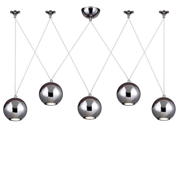 Подвесной светильник Multisphere Pendant Silver 5  в Санкт-петербурге | Loft Concept 