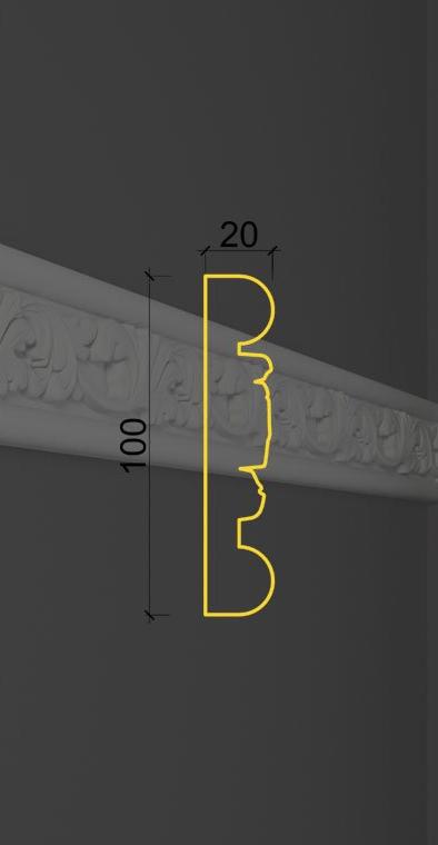 Молдинг с орнаментом MO-23 в Санкт-петербурге