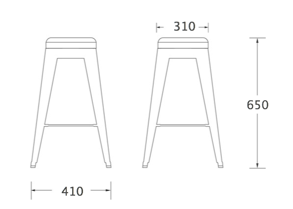 Барный стул Tolix Bar Stool 65 в Санкт-петербурге