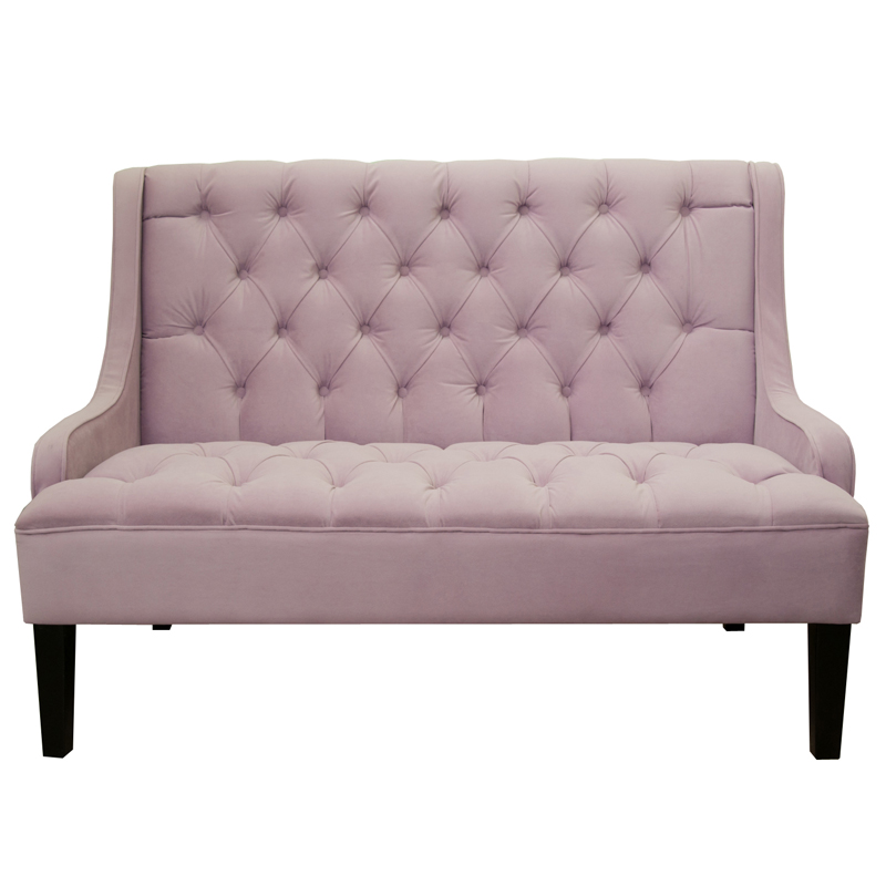 Диван Folket Sofa velour pink Розовый (Rose) в Санкт-петербурге | Loft Concept 