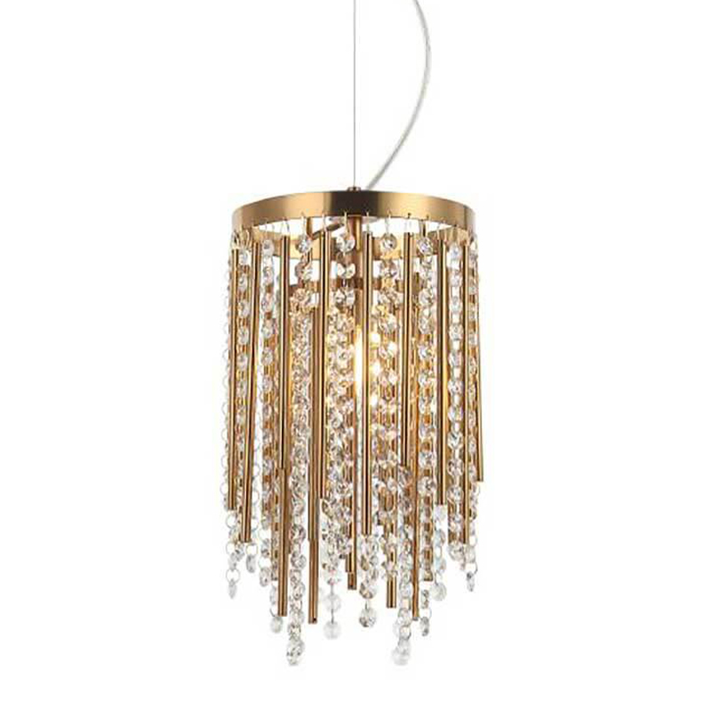 Подвесной светильник Crystal Wind Chimes Bronze Hanging Lamp Бронза Прозрачный в Санкт-петербурге | Loft Concept 