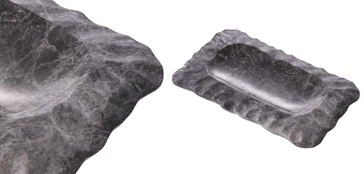 Поднос Eichholtz Tray Mauro Grey - фото