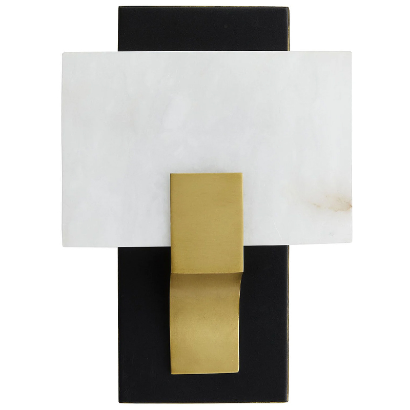 Бра Arteriors LUNA SCONCE Латунь Белый Черный в Санкт-петербурге | Loft Concept 