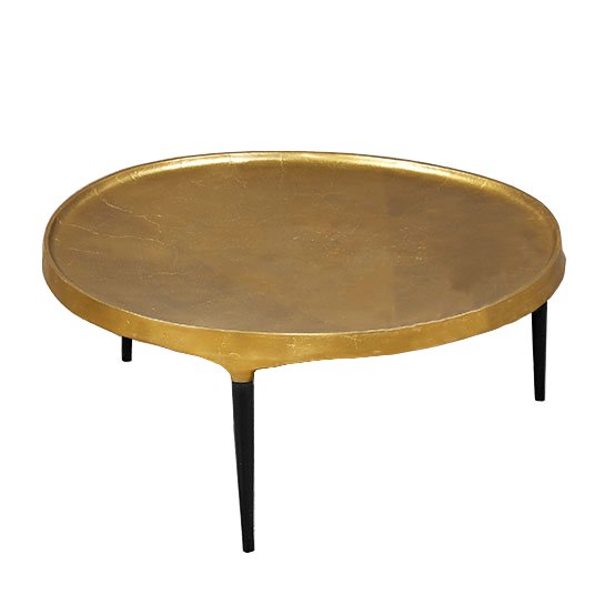 Кофейный стол Brass Stains Table Латунь Черный в Санкт-петербурге | Loft Concept 