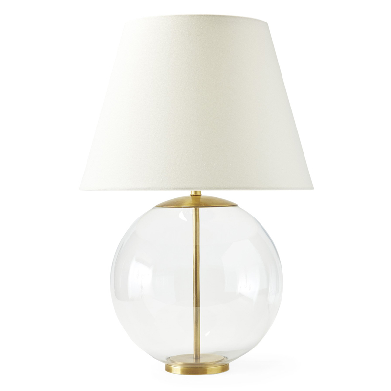 Настольная лампа Emory Table Lamp Gold Золотой Прозрачный (Transparent) Белый в Санкт-петербурге | Loft Concept 