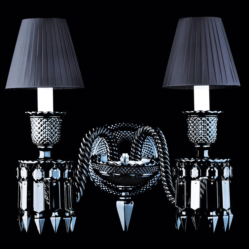 Бра BACCARAT ZENITH NOIR Wall Lamp 2 Черный в Санкт-петербурге | Loft Concept 