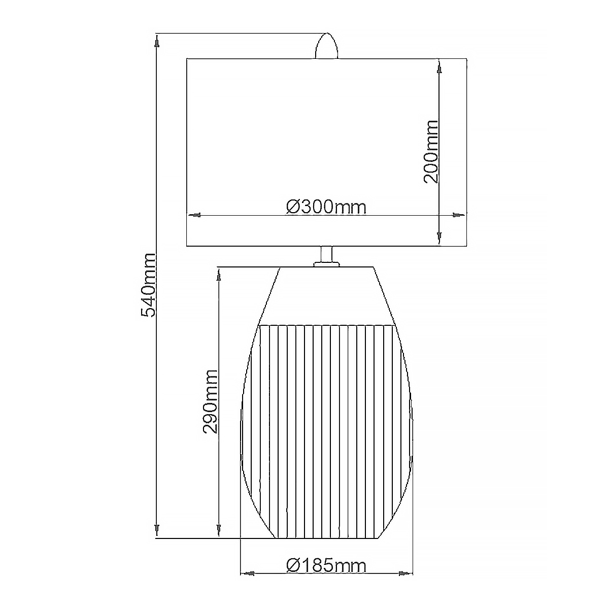 Настольная лампа с белым цилиндрическим абажуром и серебристым овальным основанием Quintiesse в Санкт-петербурге