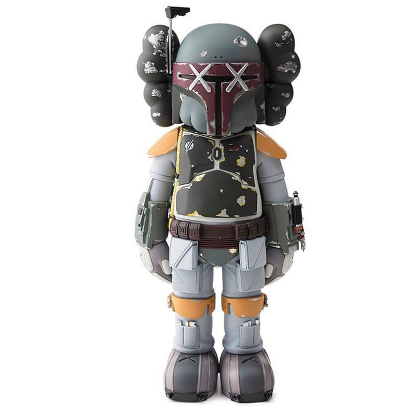 Статуэтка KAWS Star Wars Boba Fett Ver Серый Красный Оранжевый Светло-серый в Санкт-петербурге | Loft Concept 