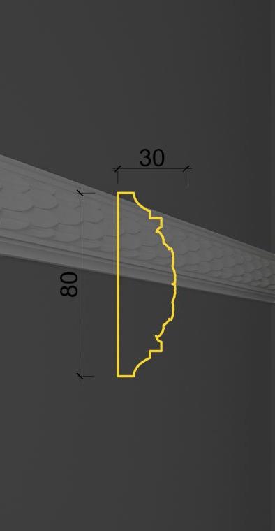Молдинг с орнаментом MO-09 в Санкт-петербурге