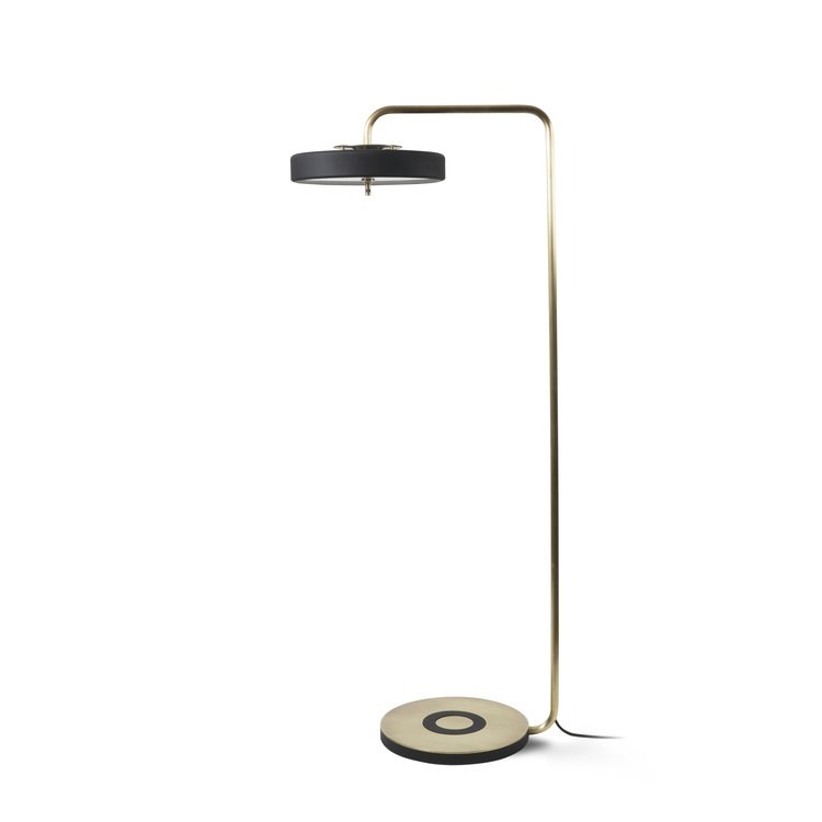 Торшер Bert Frank REVOLVE FLOOR LAMP Золотой Черный в Санкт-петербурге | Loft Concept 