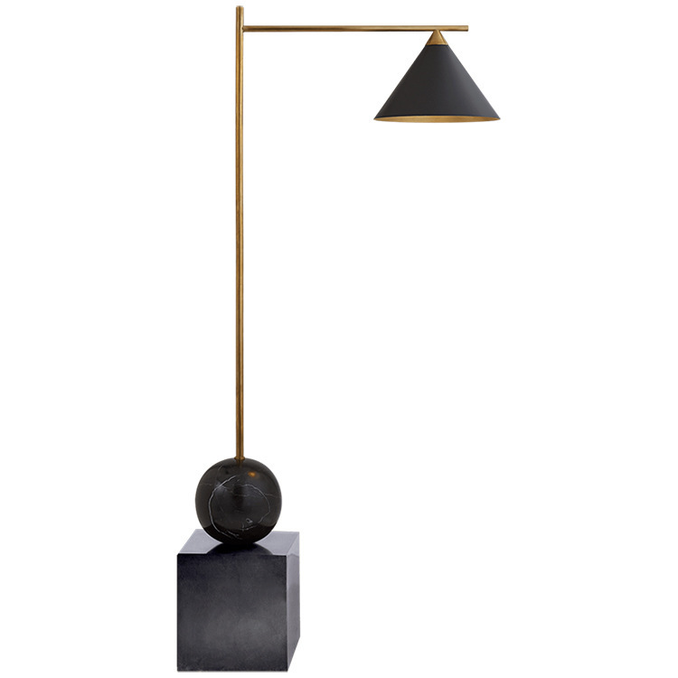 Торшер CLEO FLOOR LAMP Black Черный Латунь в Санкт-петербурге | Loft Concept 