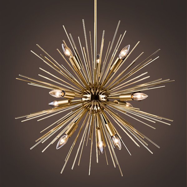 Люстра Astra Chandelier Sputnik Gold 60 Золотой в Санкт-петербурге | Loft Concept 