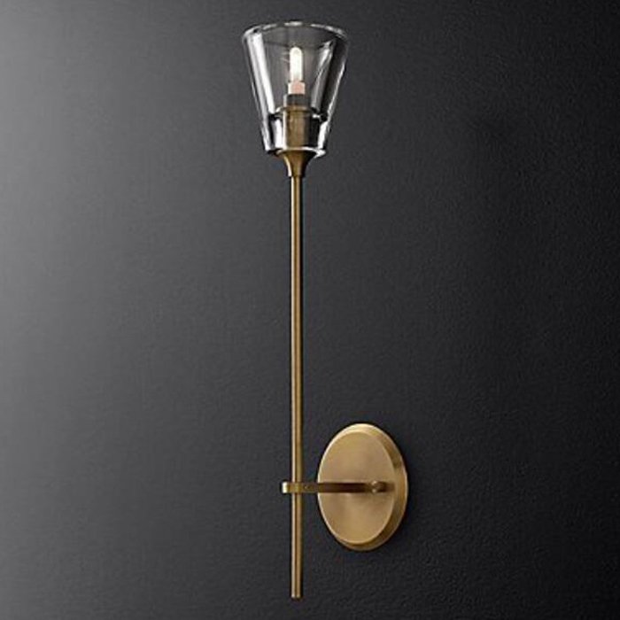 Бра TORCHE DE VERRE wall lamp Латунь Прозрачный (Transparent) в Санкт-петербурге | Loft Concept 