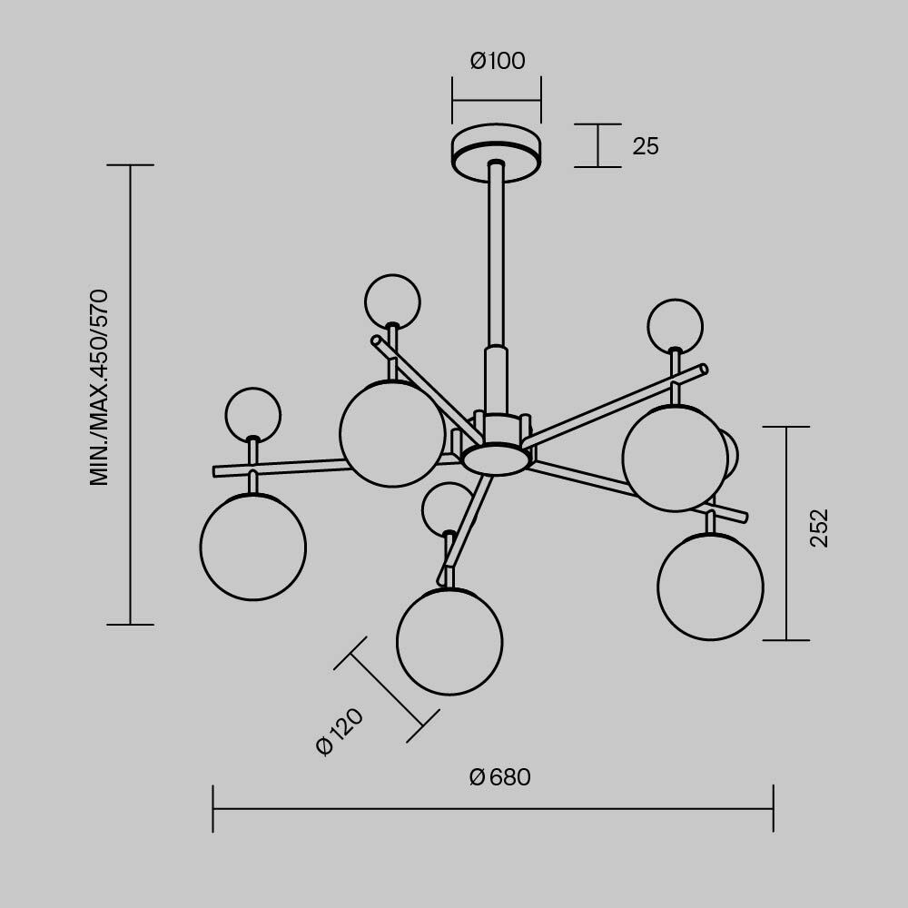 Люстра подвесная Museo G9 в Санкт-петербурге