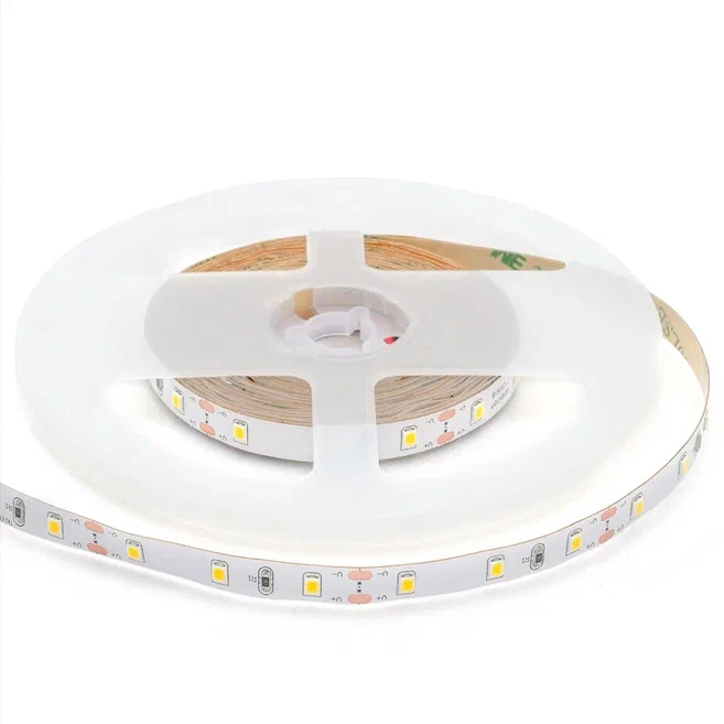 Комплект светодиодная лента 4,8W/m 60LED/m 3528SMD теплый белый с адаптером Белый в Санкт-петербурге | Loft Concept 