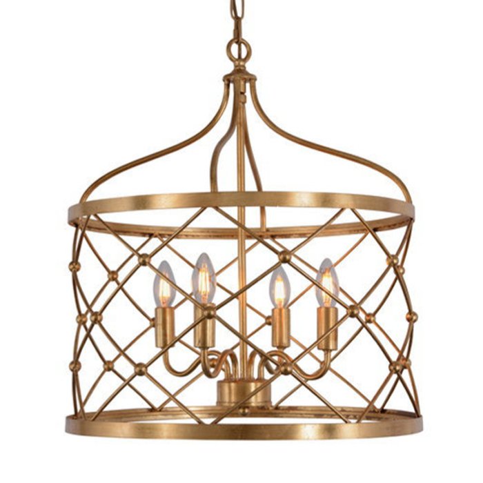 Подвесные светильники Lantern Golden Net L Pendant lamp Золотой в Санкт-петербурге | Loft Concept 