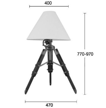 Настольная лампа Table Standing Lamp Black в Санкт-петербурге