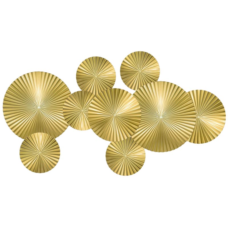 Арт-объект Apollo Gold Wall Plaque Disc 9 Золотой в Санкт-петербурге | Loft Concept 