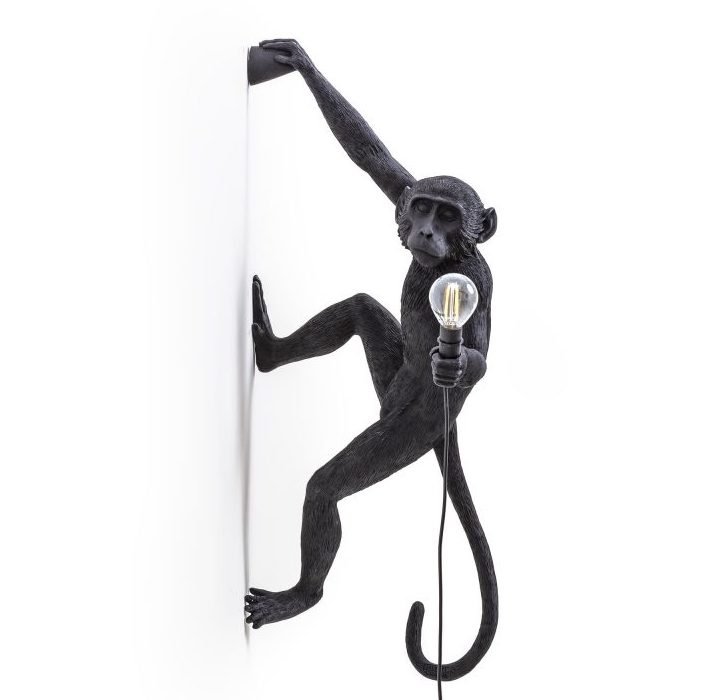 Бра Seletti The Monkey Lamp Hanging Version Right Черный в Санкт-петербурге | Loft Concept 