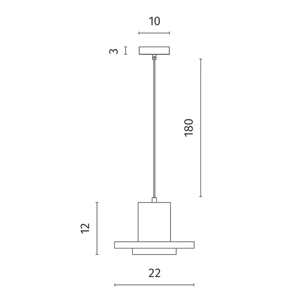 Подвесной светильник Douro Light черный бетон в Санкт-петербурге