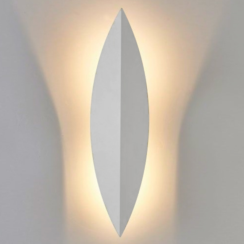 Art Deco Leaf Wall Lamp White Белый в Санкт-петербурге | Loft Concept 