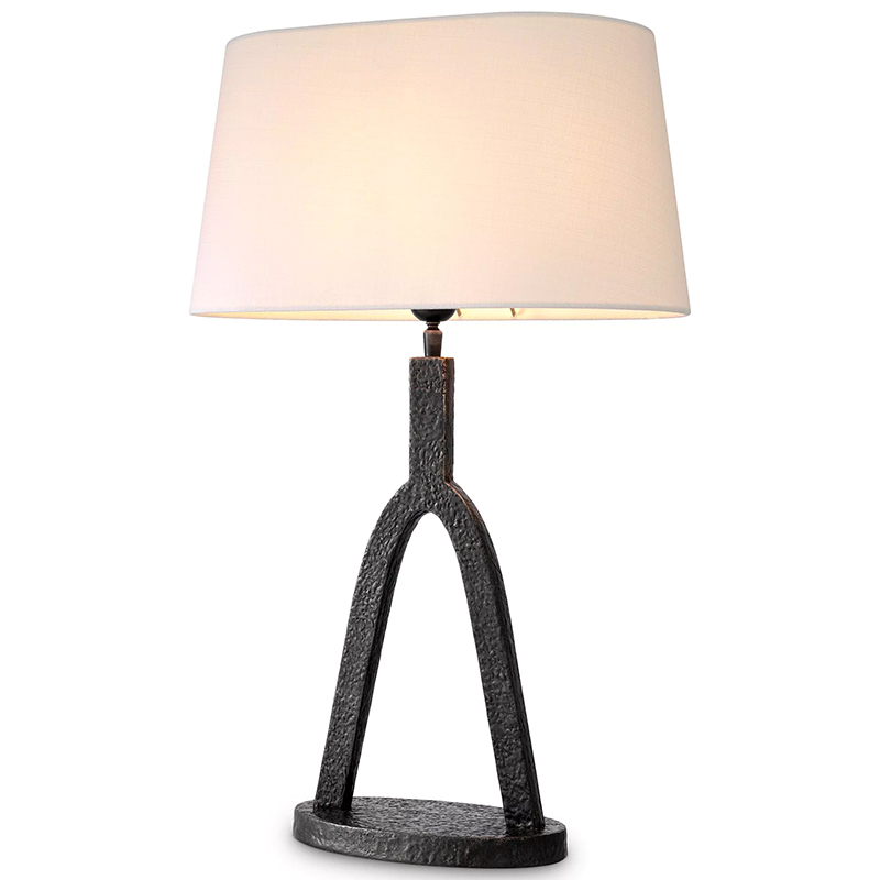 Настольная лампа Eichholtz Table lamp Coosa Темная бронза Белый в Санкт-петербурге | Loft Concept 